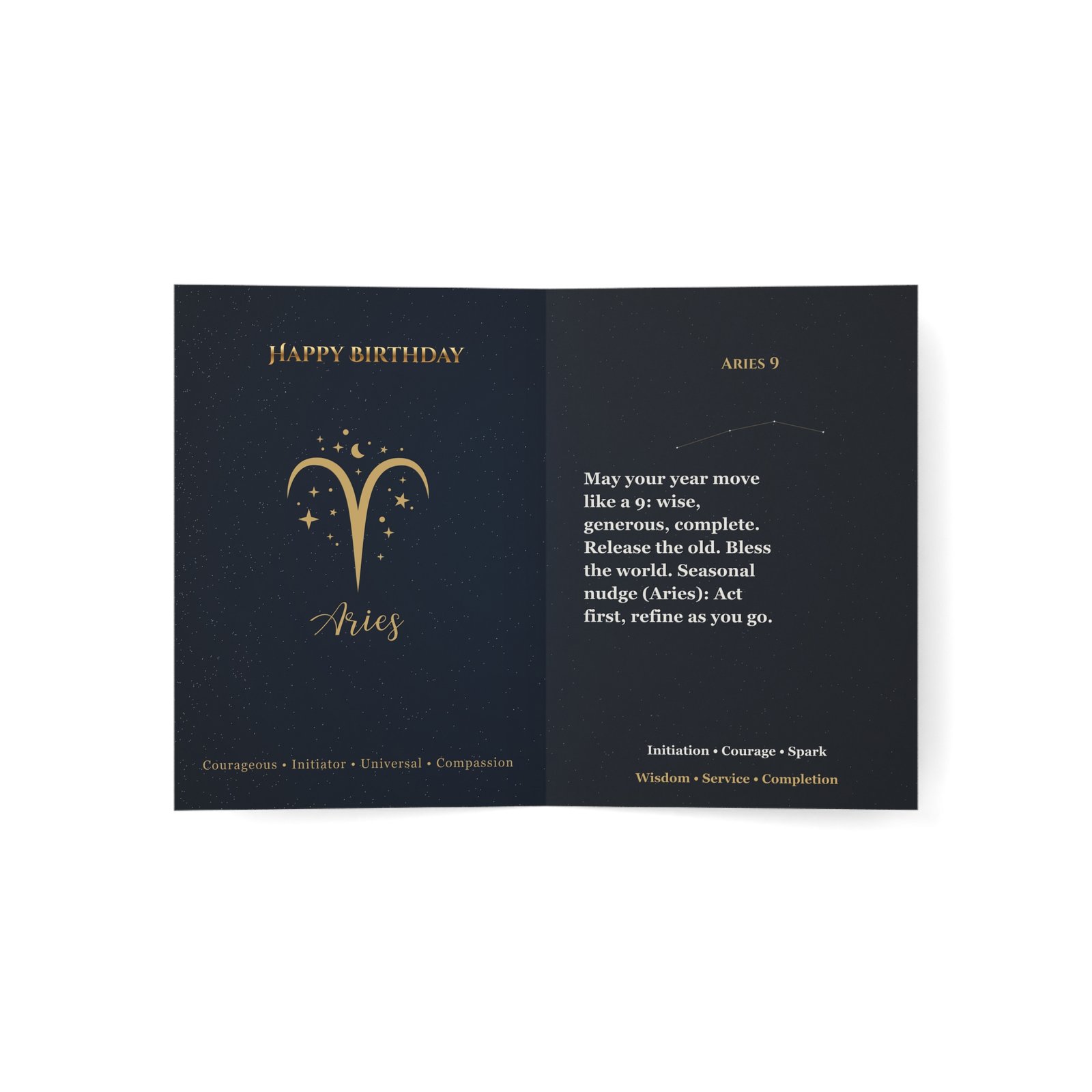 Aries 9 — Astro-Numerology Birthday Card - Image 8