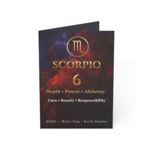 Scorpio 6 — Astro-Numerology Birthday Card