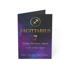 Sagittarius 7 — Astro-Numerology Birthday Card