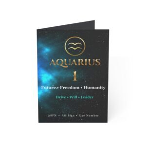 Aquarius 1 — Astro-Numerology Birthday Card