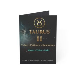 Taurus 11— Astro-Numerology Birthday Card