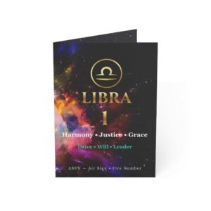 Libra 1 — Astro-Numerology Birthday Card