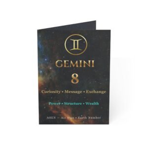 Gemini 8 — Astro-Numerology Birthday Card