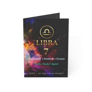 Libra 7 — Astro-Numerology Birthday Card
