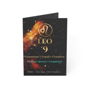 Leo 9 — Astro-Numerology Birthday Card