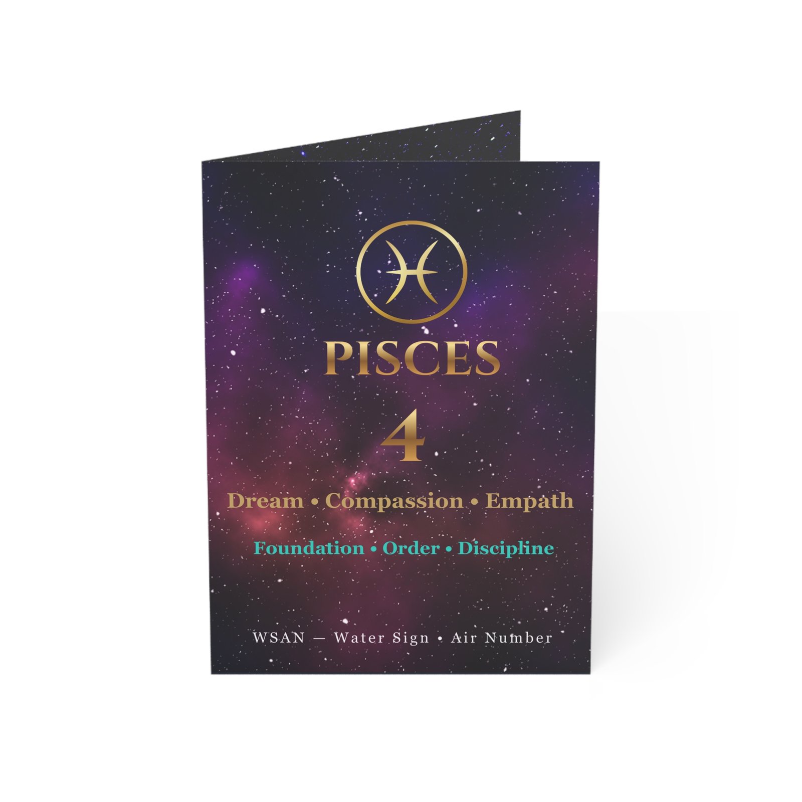 Pisces 4 — Astro-Numerology Birthday Card - Image 5