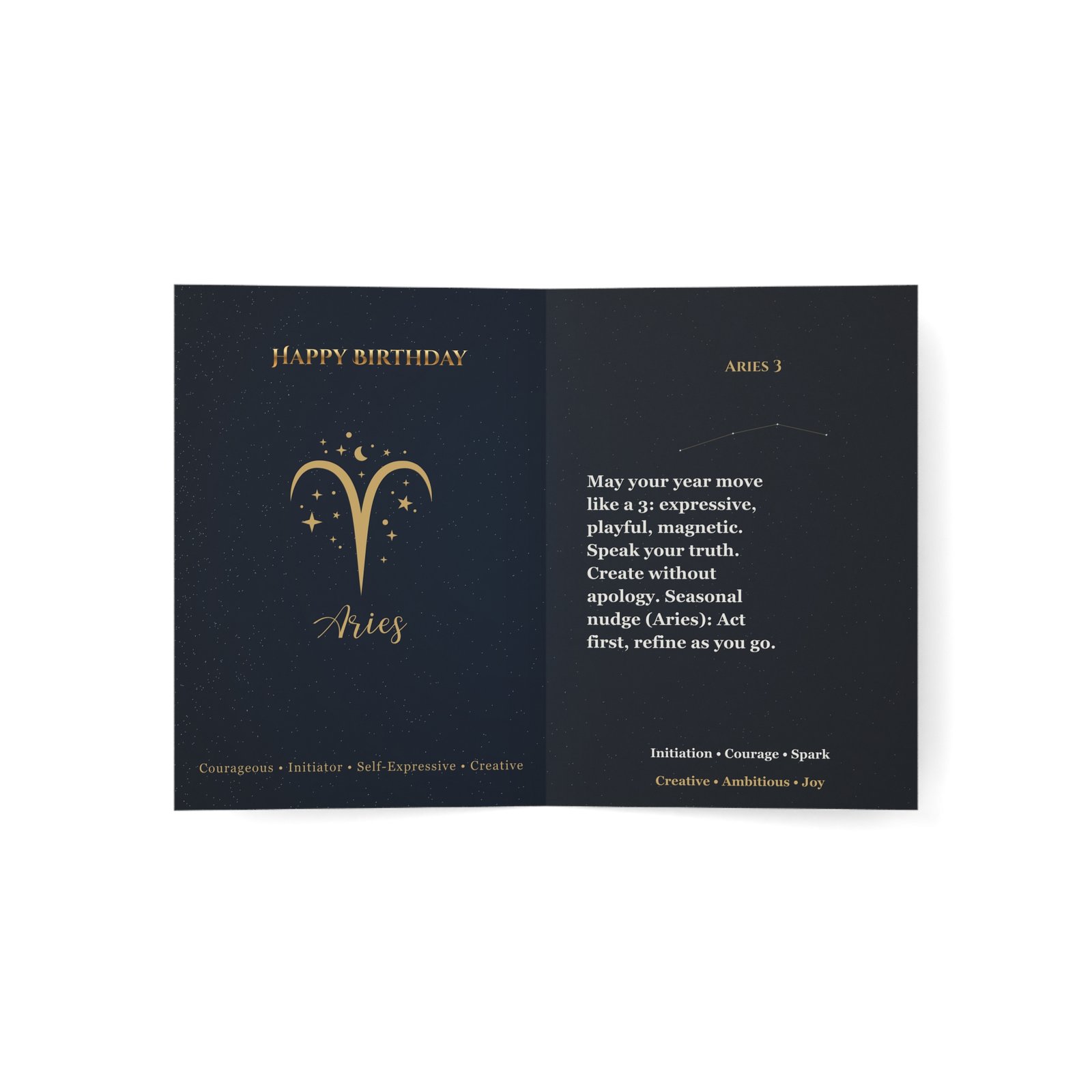 Aries 3 — Astro-Numerology Birthday Card - Image 8