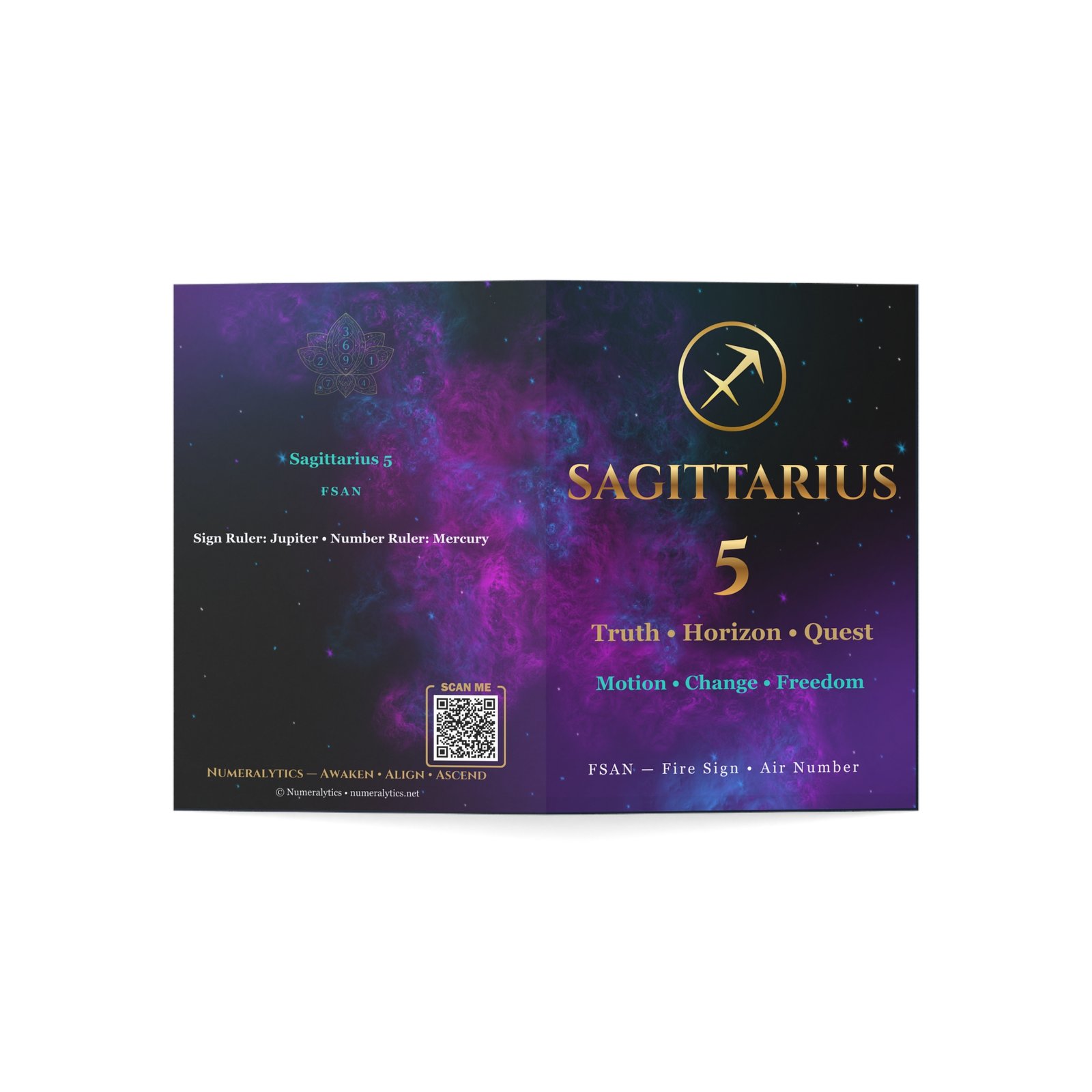 Sagittarius 5 — Astro-Numerology Birthday Card - Image 7