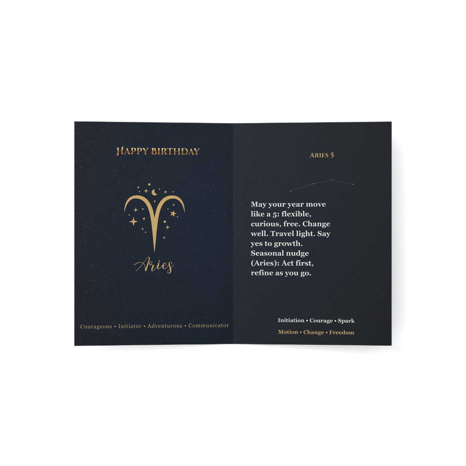 Aries 5 — Astro-Numerology Birthday Card - Image 16