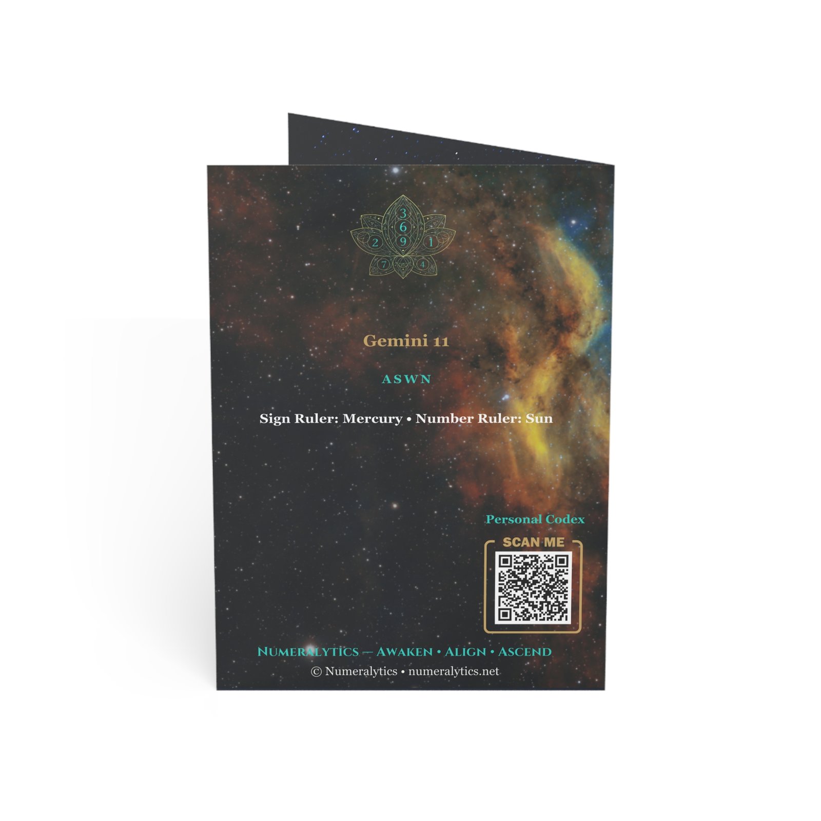 Gemini 11 — Astro-Numerology Birthday Card - Image 6