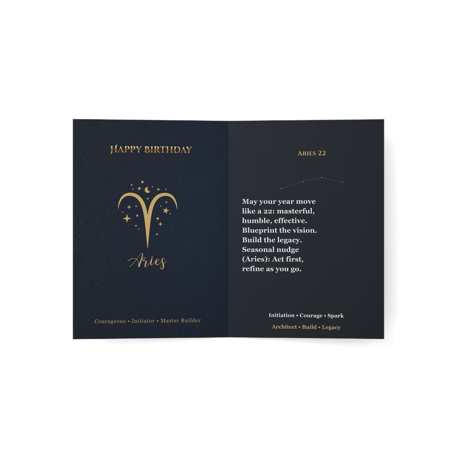 Aries 22 — Astro-Numerology Birthday Card - Image 12