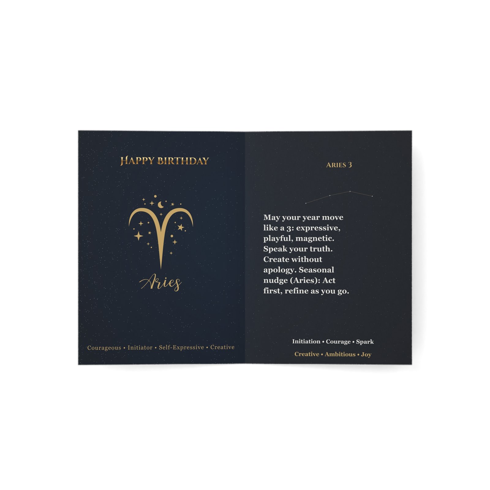 Aries 3 — Astro-Numerology Birthday Card - Image 4