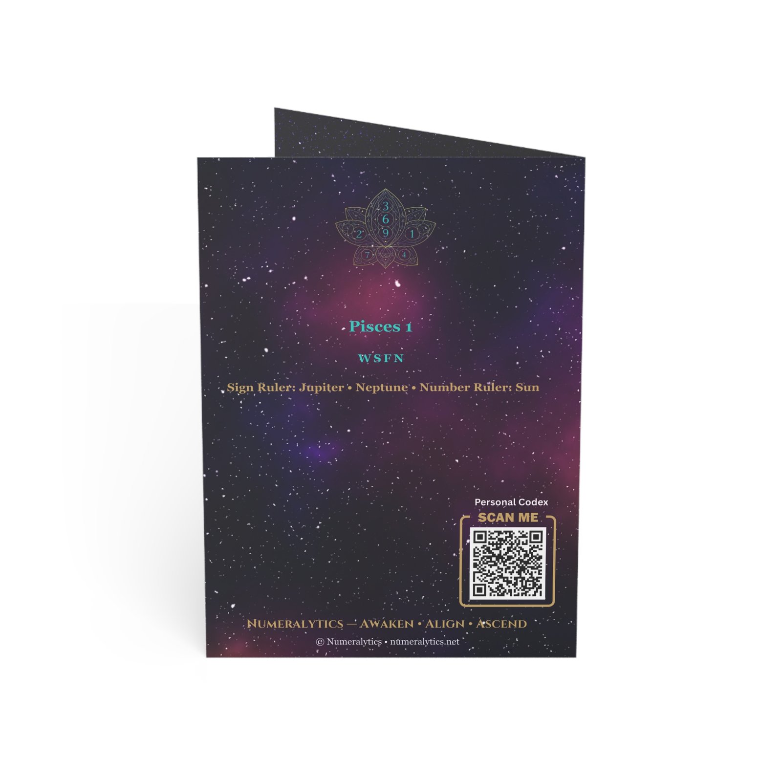 Pisces 1 — Astro-Numerology Birthday Card - Image 14