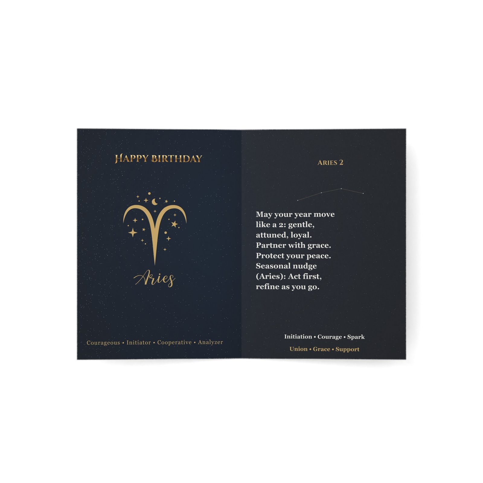Aries 2 — Astro-Numerology Birthday Card - Image 4