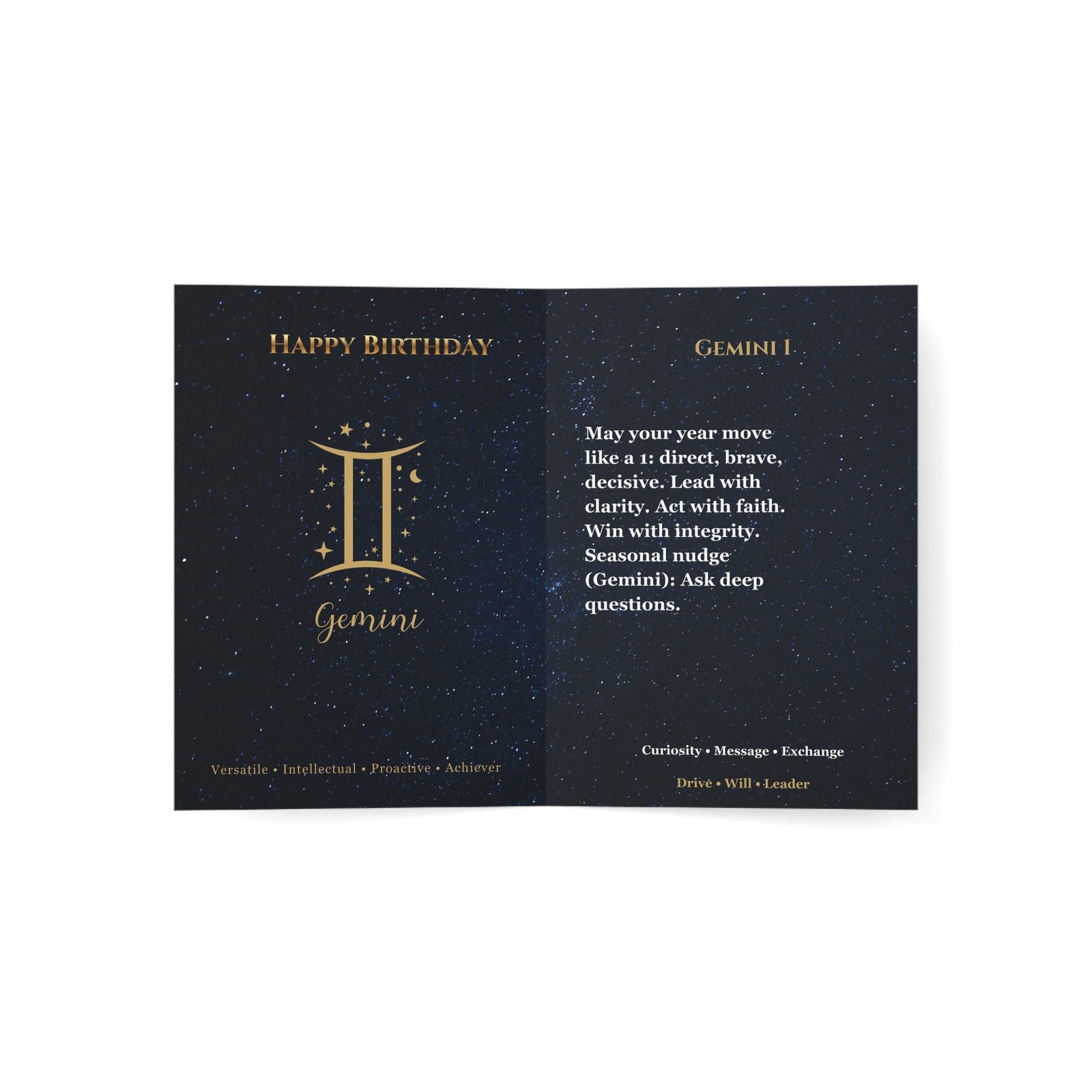 Gemini 1 — Astro-Numerology Birthday Card - Image 4