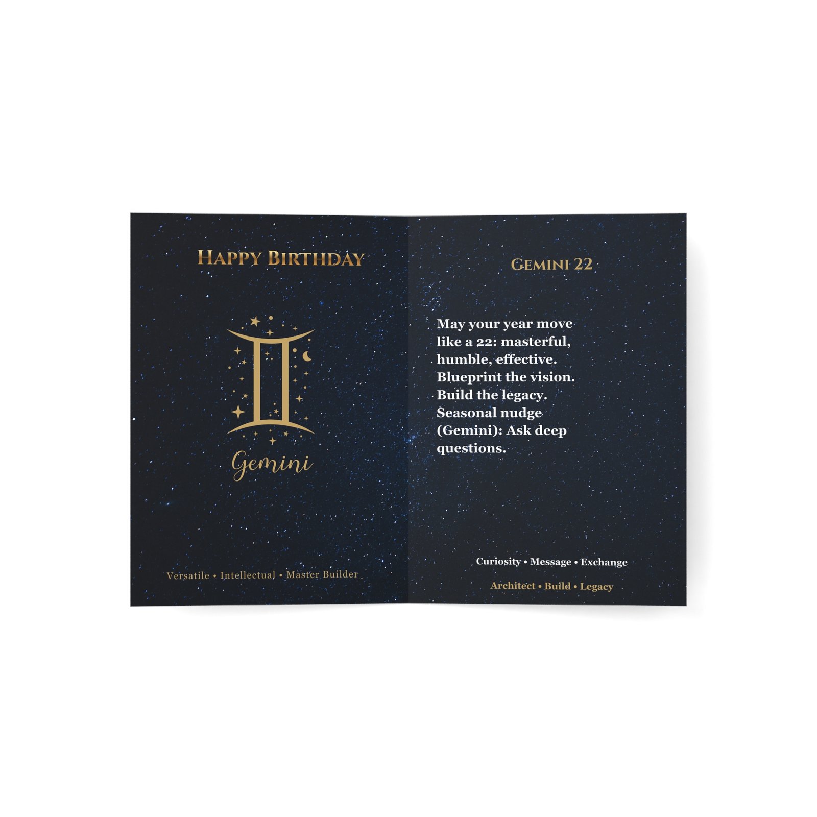 Gemini 22 — Astro-Numerology Birthday Card - Image 16