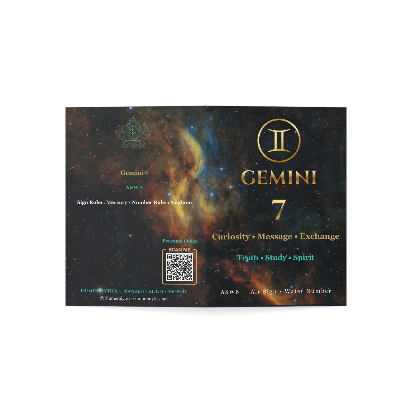 Gemini 7 — Astro-Numerology Birthday Card - Image 7