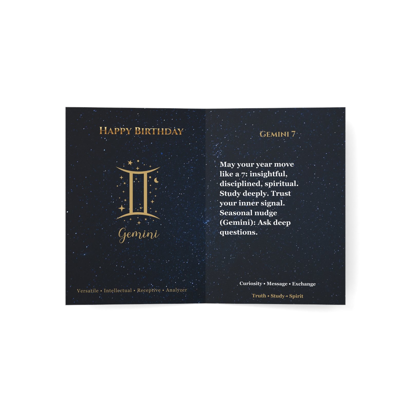 Gemini 7 — Astro-Numerology Birthday Card - Image 8