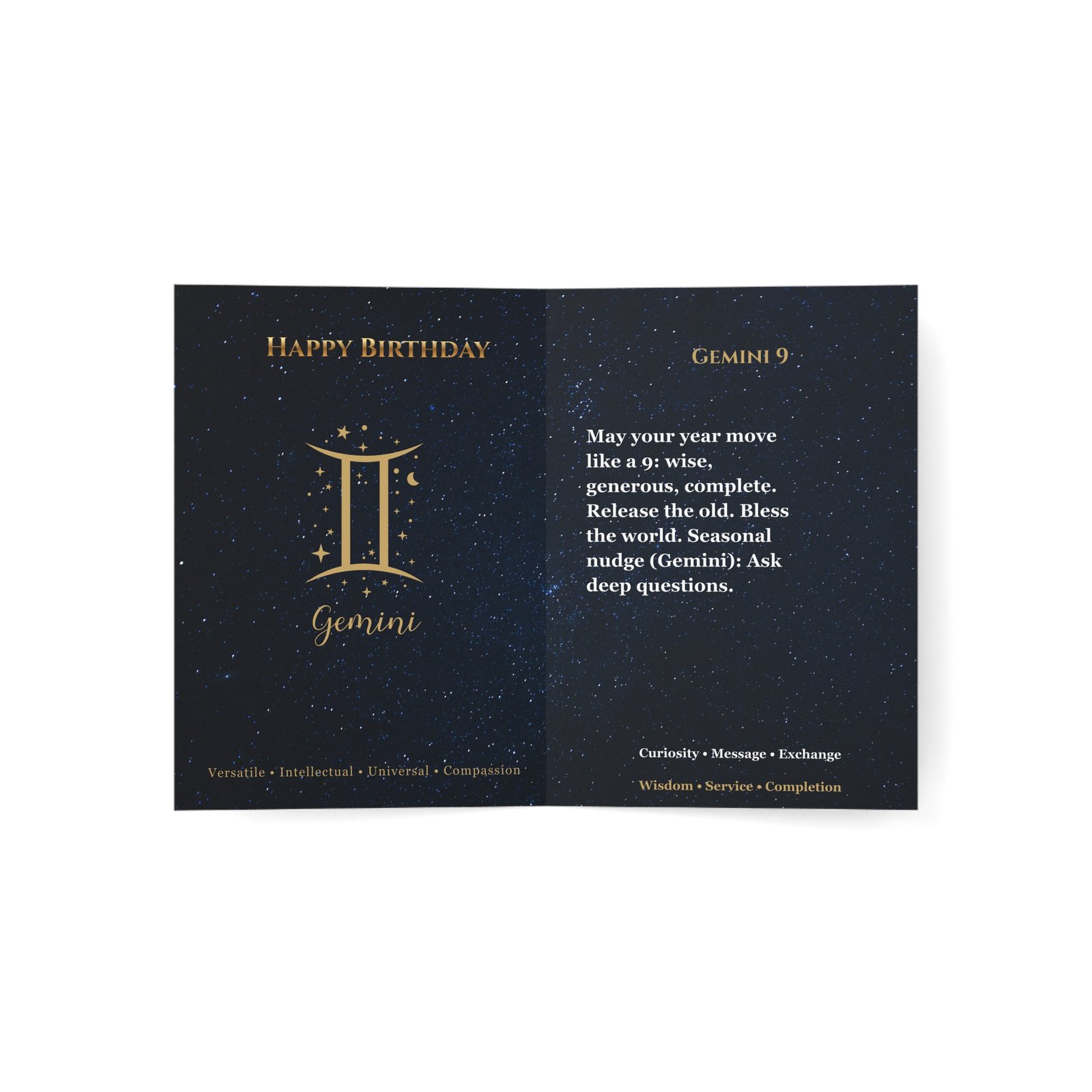 Gemini 9 — Astro-Numerology Birthday Card - Image 12