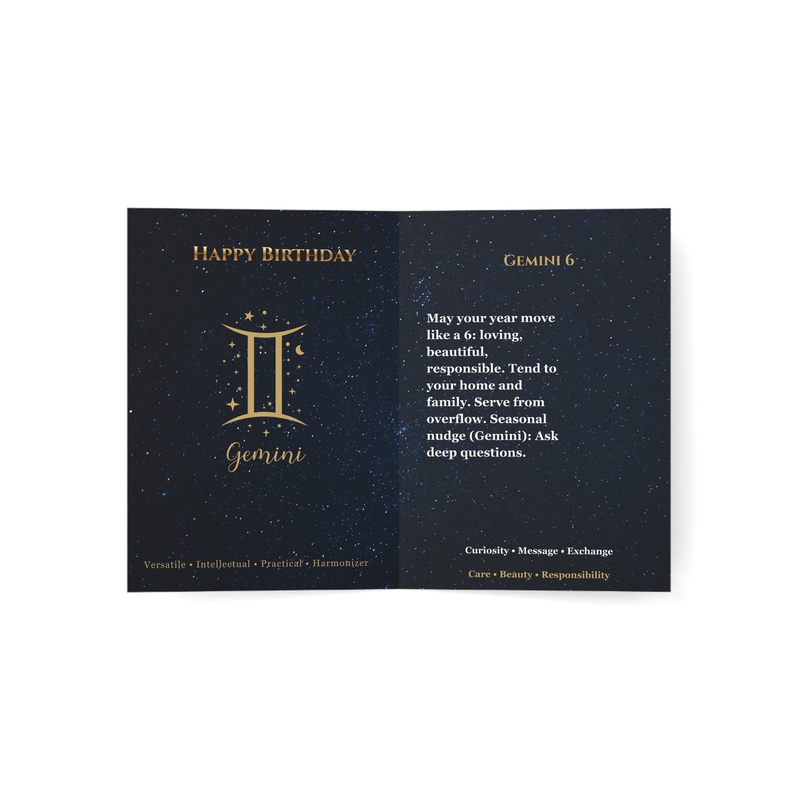 Gemini 6 — Astro-Numerology Birthday Card - Image 8