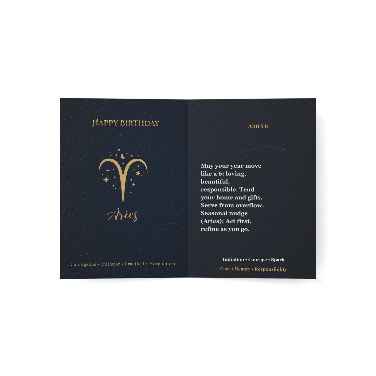 Aries 6 — Astro-Numerology Birthday Card - Image 12