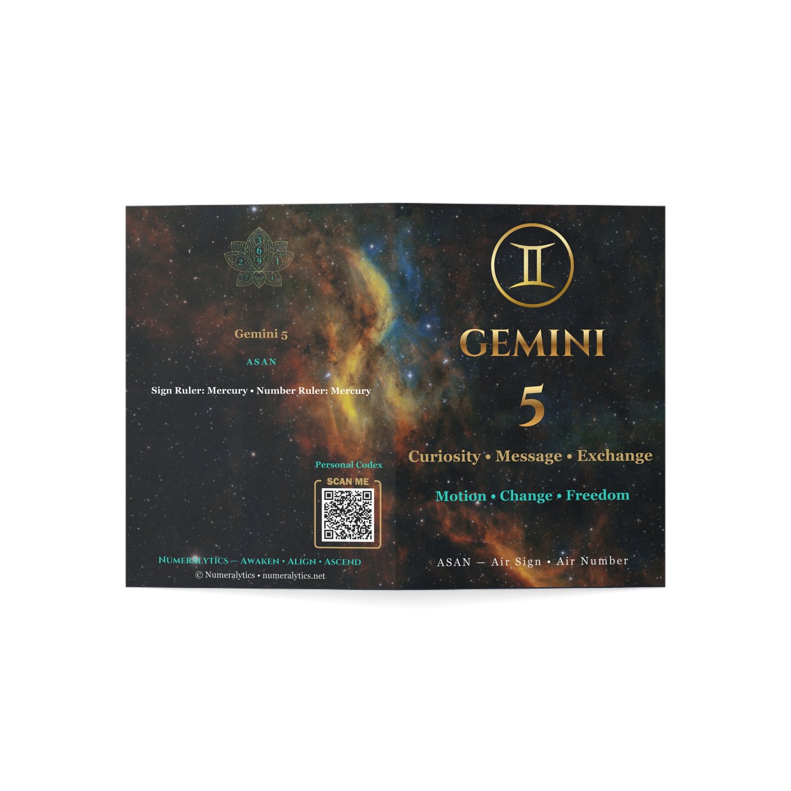 Gemini 5 — Astro-Numerology Birthday Card - Image 7
