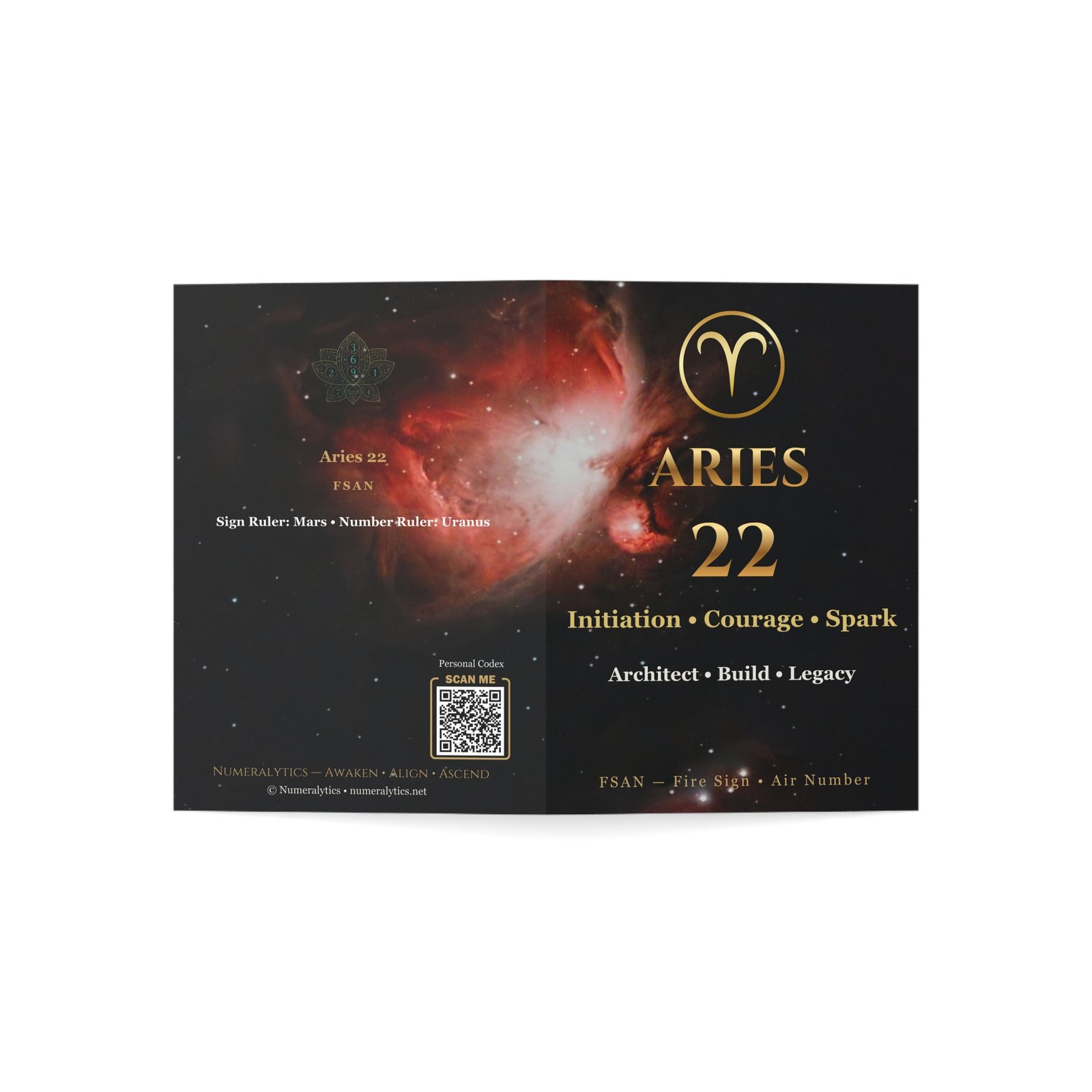 Aries 22 — Astro-Numerology Birthday Card - Image 11