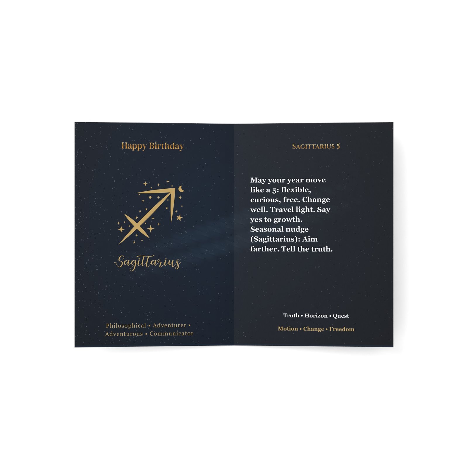 Sagittarius 5 — Astro-Numerology Birthday Card - Image 4
