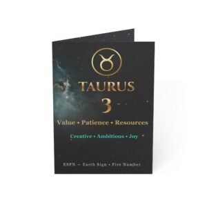 Taurus 3 — Astro-Numerology Birthday Card