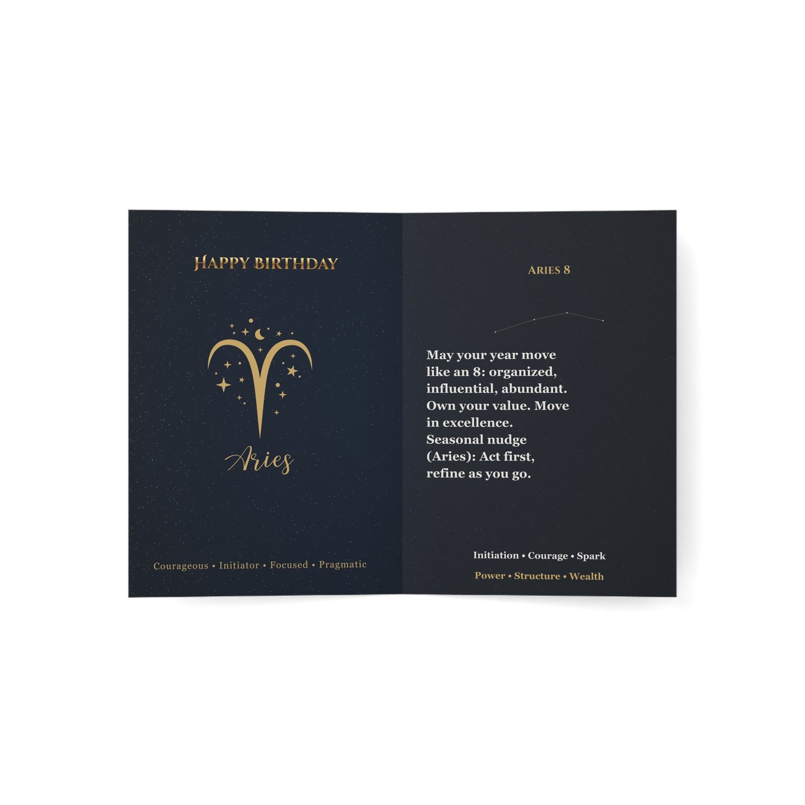 Aries 8 — Astro-Numerology Birthday Card - Image 12