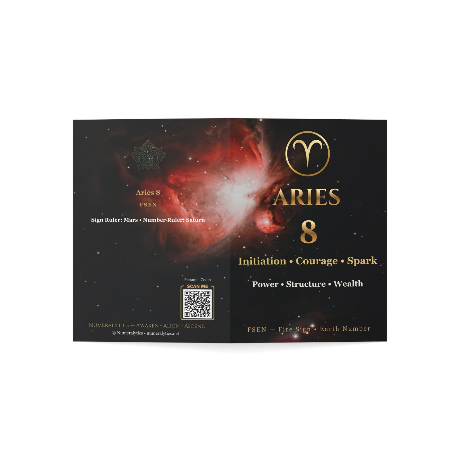 Aries 8 — Astro-Numerology Birthday Card - Image 15
