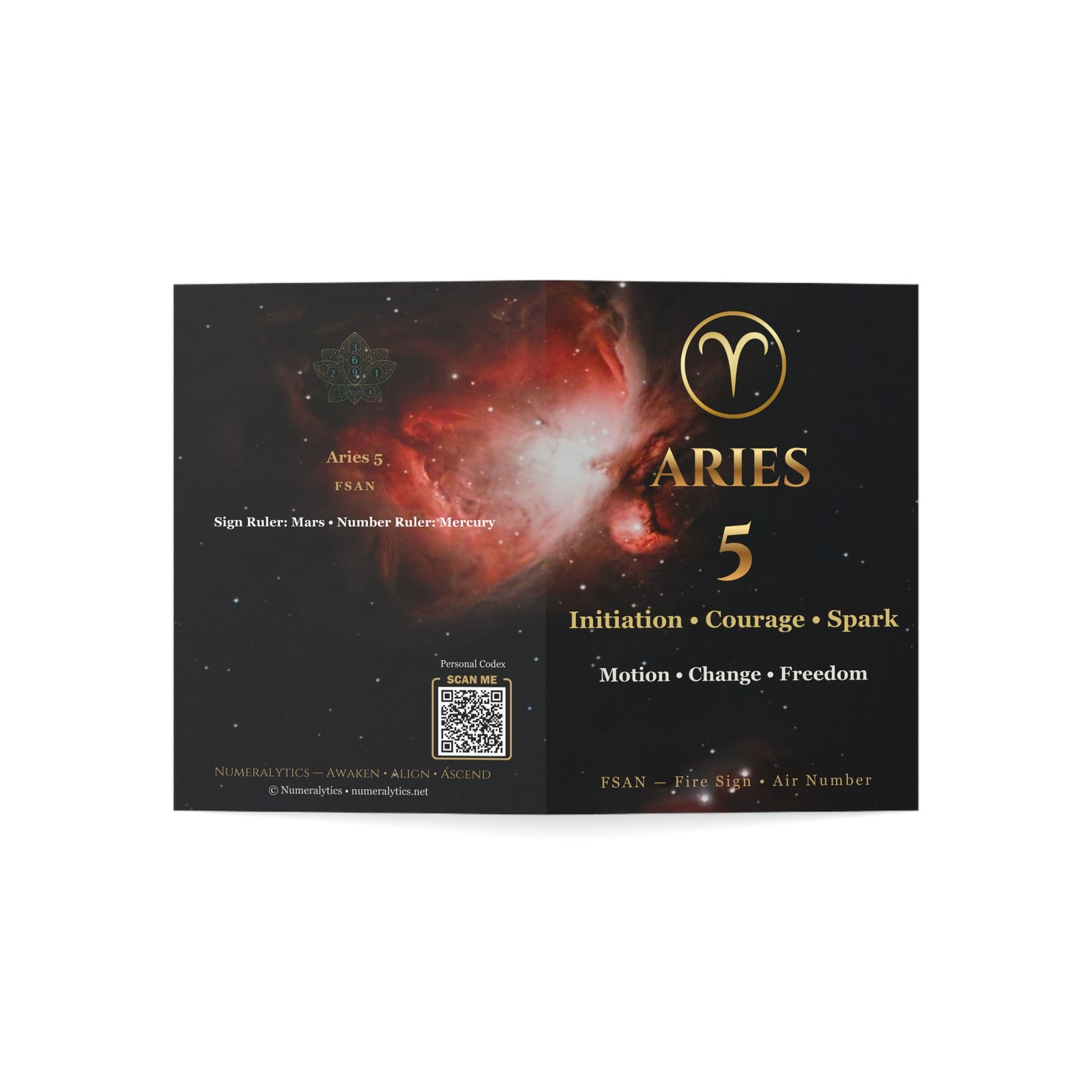 Aries 5 — Astro-Numerology Birthday Card - Image 11