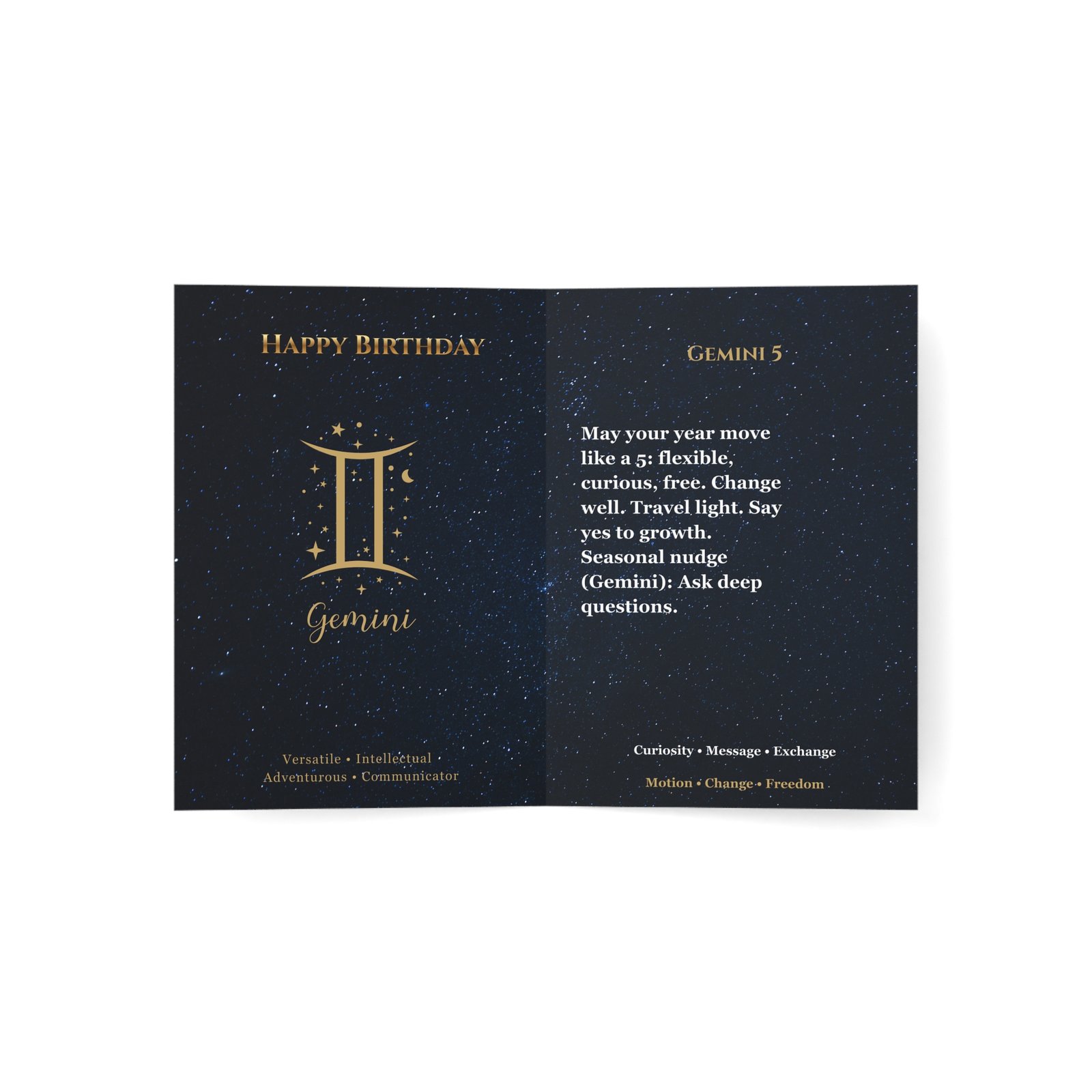 Gemini 5 — Astro-Numerology Birthday Card - Image 4