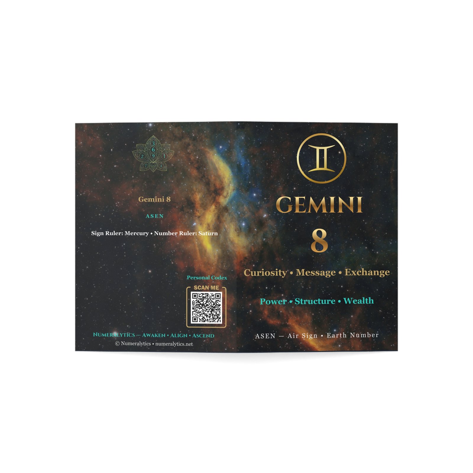 Gemini 8 — Astro-Numerology Birthday Card - Image 7